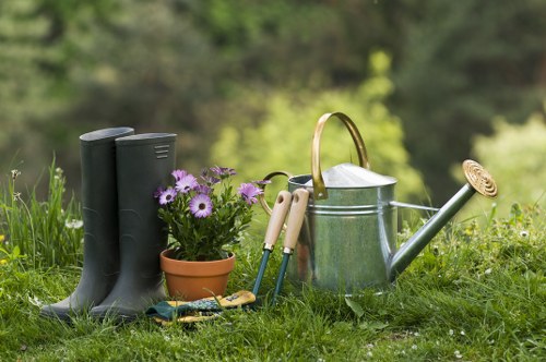 Gardeners Richmond team managing a green waste separation station